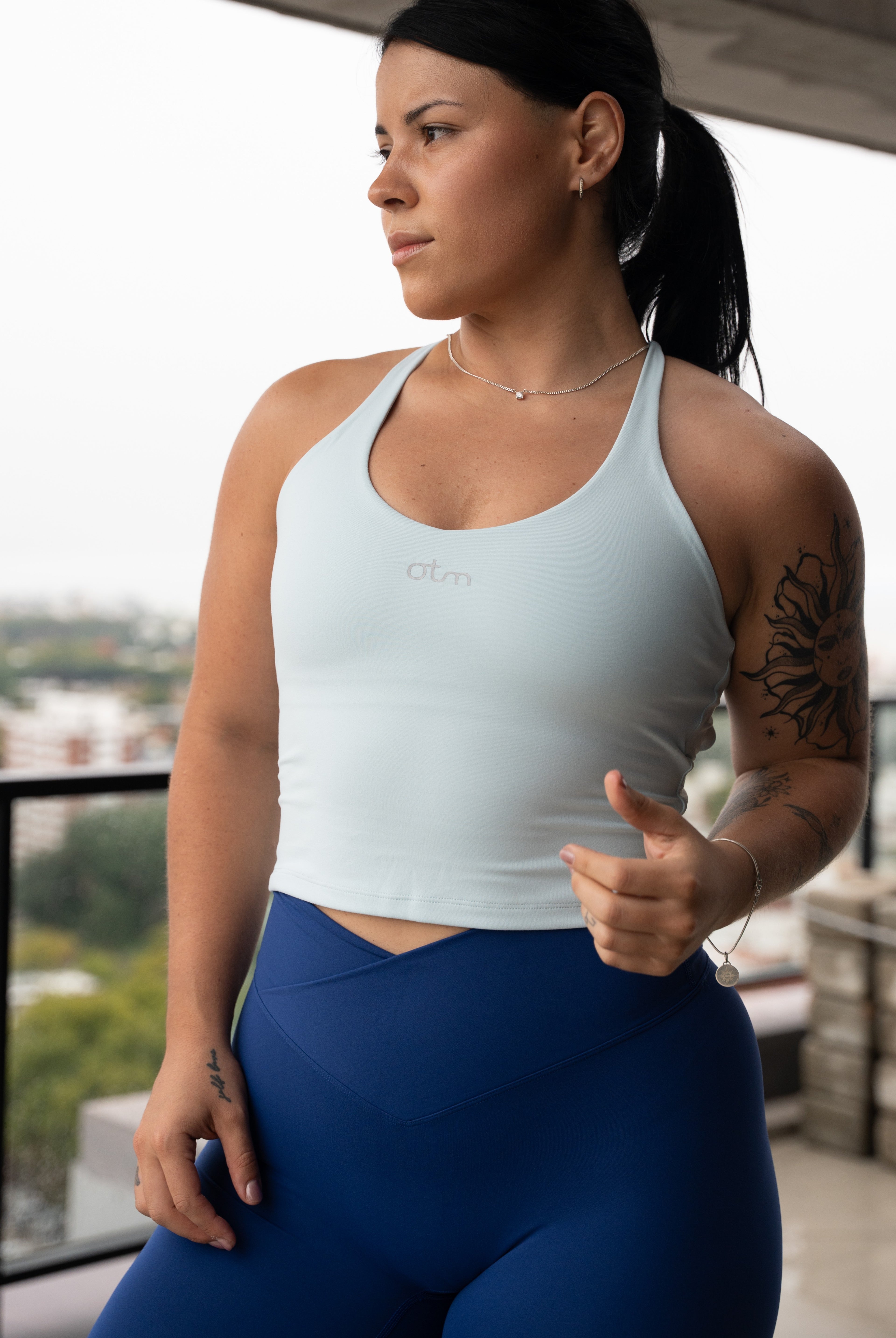 CrossWaist Legging - Azul