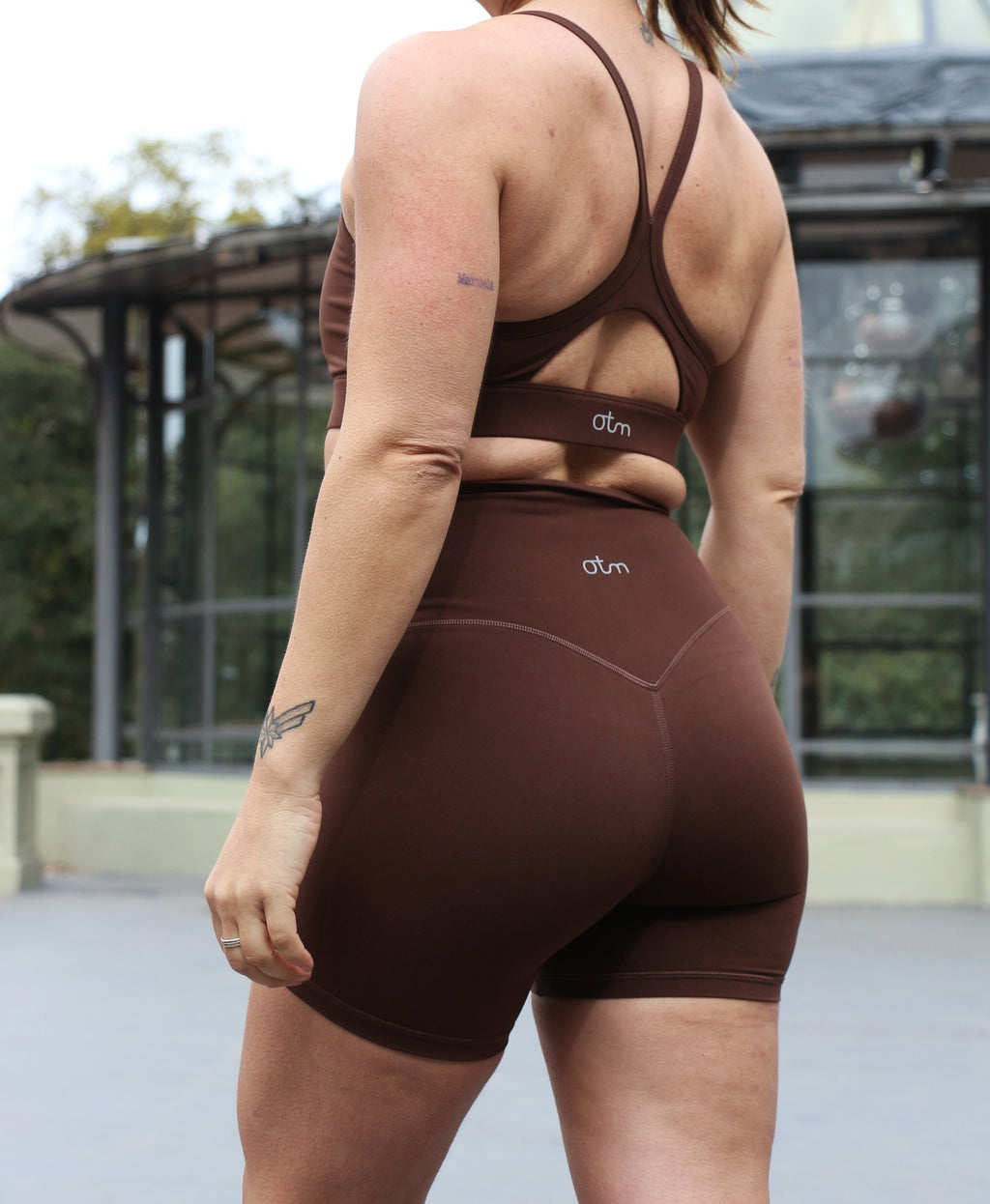 Crosswaist Elite Shorts - Marrón