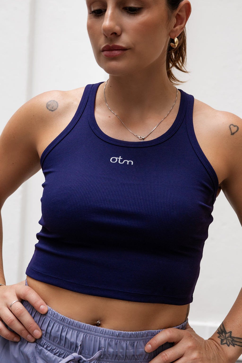 Daily Crop Top - Azul Noche